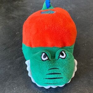 Kids Comfy Critters Florida Gators green orange hooded towel stuffed animal